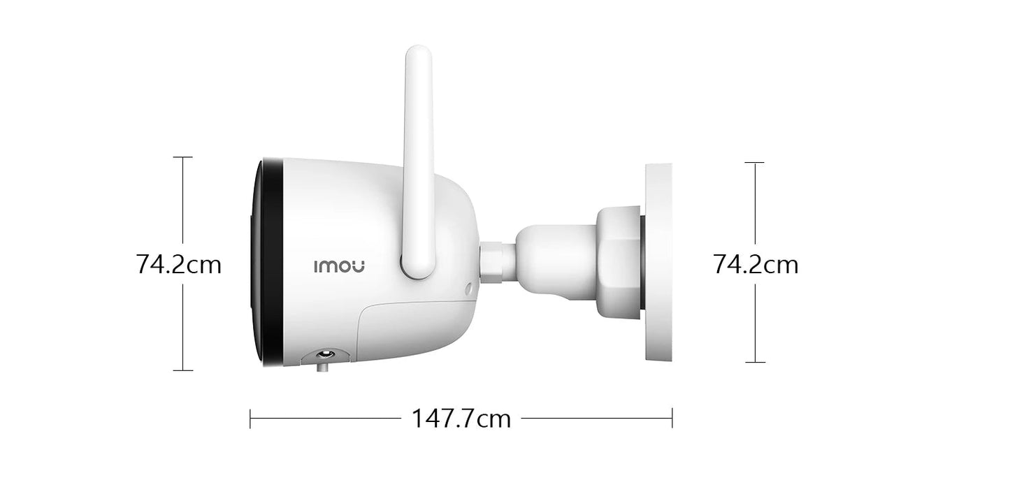 IMOU Outdoor Bullet 2C 4MP Wifi Camera Weatherproof AI Human Detection Outdoor Surveillance ip Camera - Winter Seller Hub