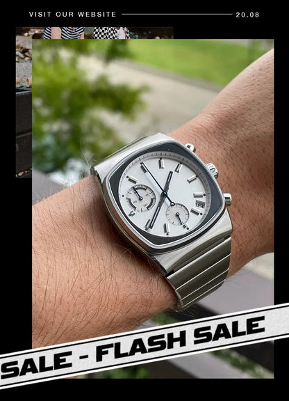 CILOA 508 Quartz Watch – Square Stainless Steel, 3 Bar, Japan Movement - Winter Seller Hub