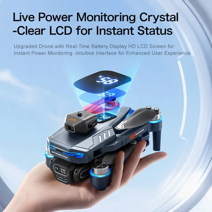 New GT8 Drone 8K Professional HD Dual Cameras Screen Remote 5G WIFI Brushless Motor Obstacle Avoidance Foldable Quadcopter Toys - Winter Seller Hub