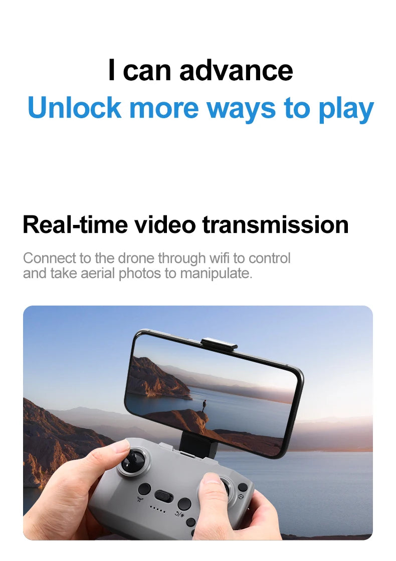 Gt3 Mini Drone 8k Camera 180° ESC Optical Flow Positioning WIFI Aerial Photography Remote Control Aircraft G-safe Drone Toy Gift - Winter Seller Hub