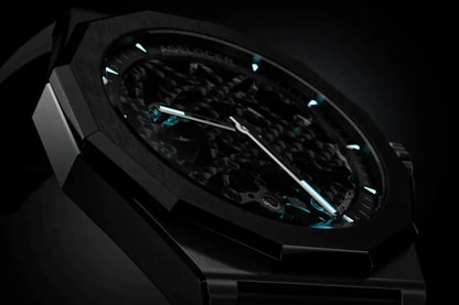 AGELOCER 6001A1-R Automatic Skeleton Watch – Sapphire, 5 Bar - Winter Seller Hub