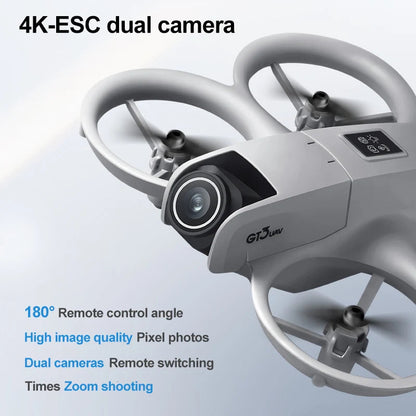 Gt3 Mini Drone 8k Camera 180° ESC Optical Flow Positioning WIFI Aerial Photography Remote Control Aircraft G-safe Drone Toy Gift - Winter Seller Hub
