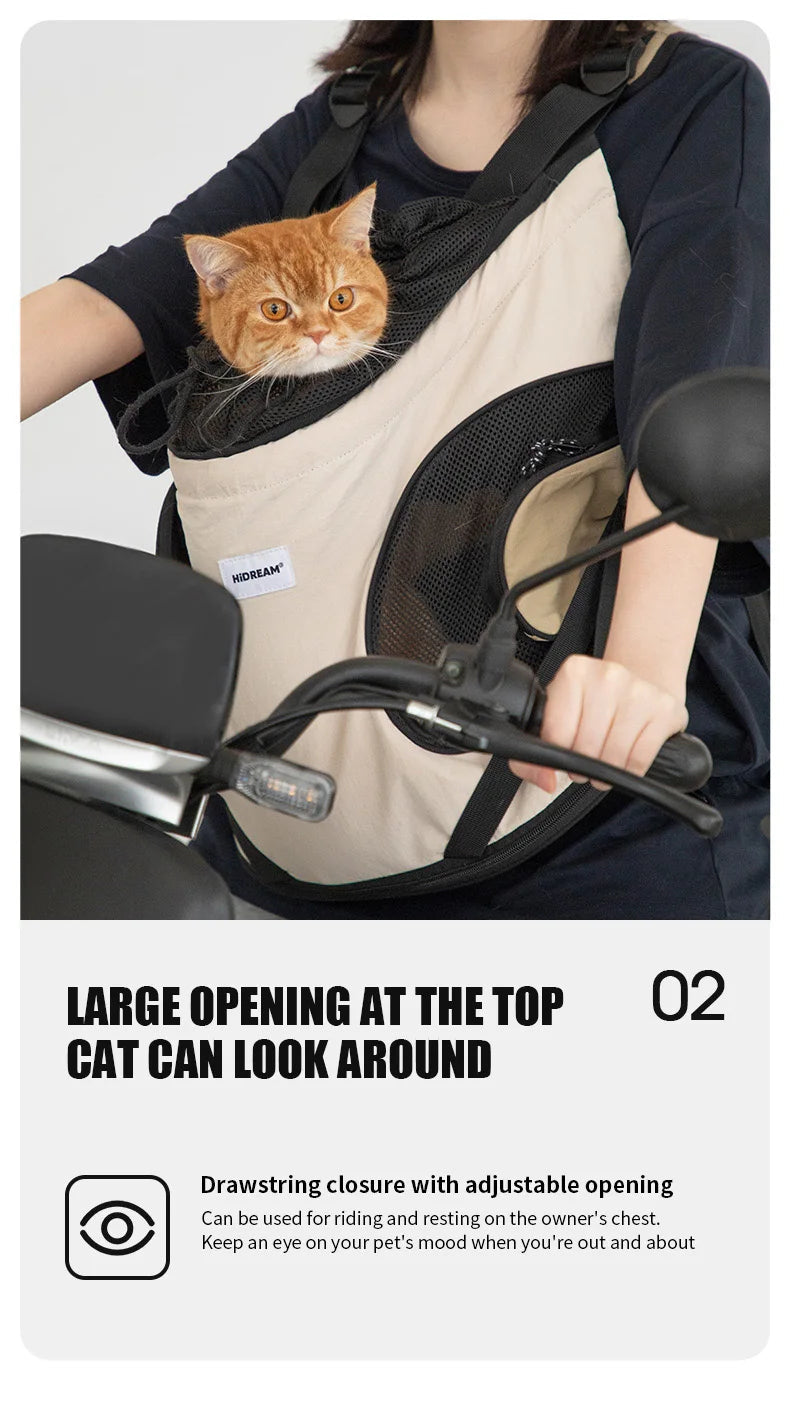 Nylon Pet Carrier Backpack – Belt Closure, Cats & Medium Breeds - Winter Seller Hub