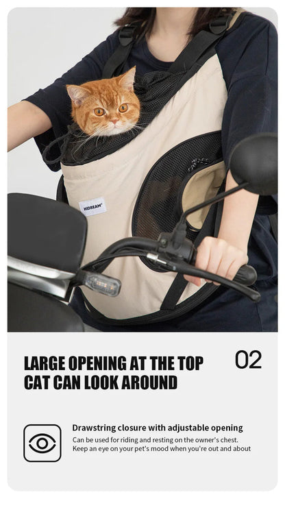 Nylon Pet Carrier Backpack – Belt Closure, Cats & Medium Breeds - Winter Seller Hub