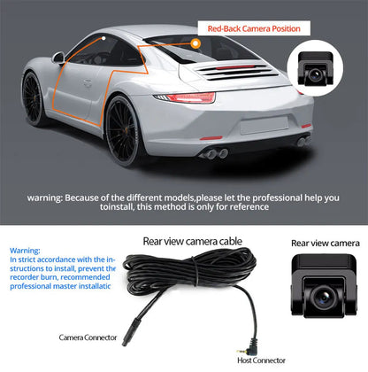 Dash Cam 4K UHD Recording Car Camera DVR Night Vision Video Recorder Built-In Wi-Fi Support GPS 24H Parking - Winter Seller Hub