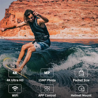 SJCAM C100 Plus Action Camera 4K 30M Waterproof 2.4G WiFi - Winter Seller Hub