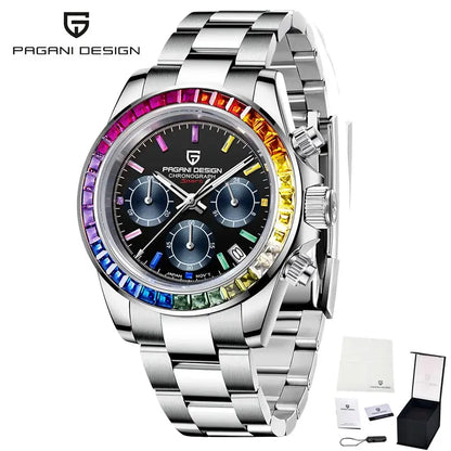 PAGANI DESIGN PD-1644 Quartz Watch – Stainless Steel, Luxury, Water-Resistant - Winter Seller Hub