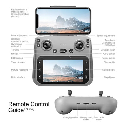 New For Xiaomi V198 GPS MAX Drone with 8k professional HD camera 5G WiFi Brushless laser barrier avoidance Folding quadcopter - Winter Seller Hub