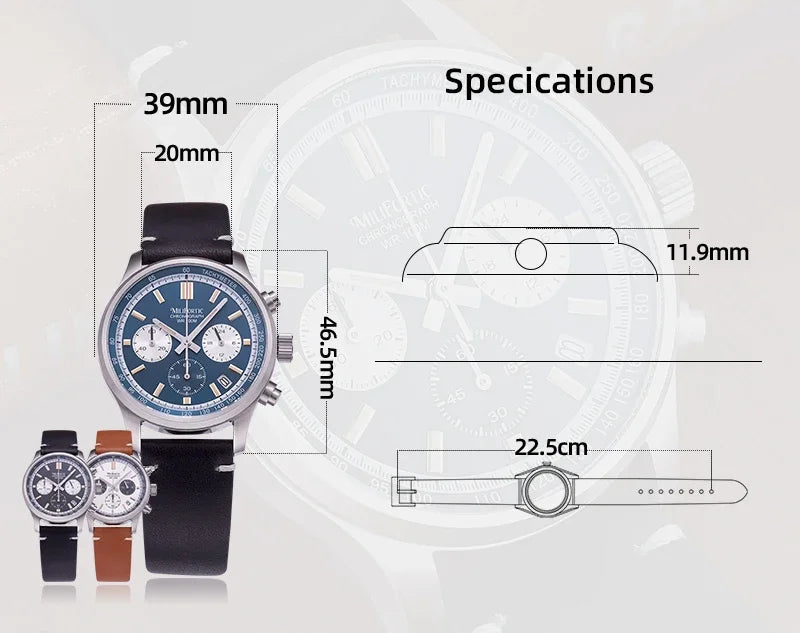 Milifortic Classic Chronograph Men’s Watch - Winter Seller Hub