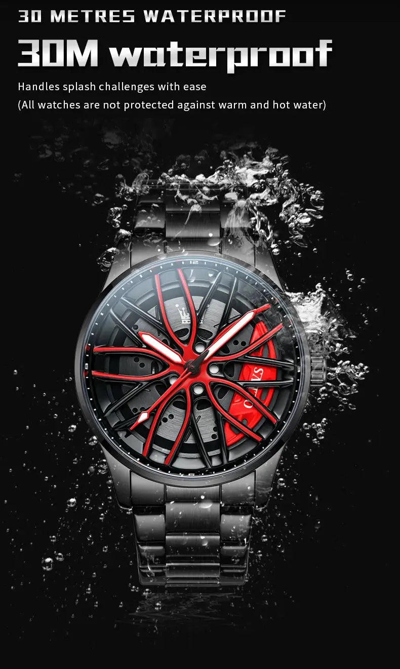 OLEVS 9937 Quartz Watch – Stainless Steel, Luminous, 3 Bar - Winter Seller Hub