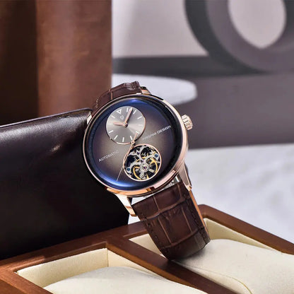 PAGANI DESIGN PD-1796 Mechanical Watch – Leather, Luminous, Waterproof - Winter Seller Hub