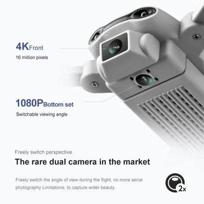 4DRC 2023 New V9 Mini Drone 4k HD Wide Angle Camera WIFI FPV Drones 1080P Dual Camera RC Dron Quadcopter Aircraft Kids Toys - Winter Seller Hub