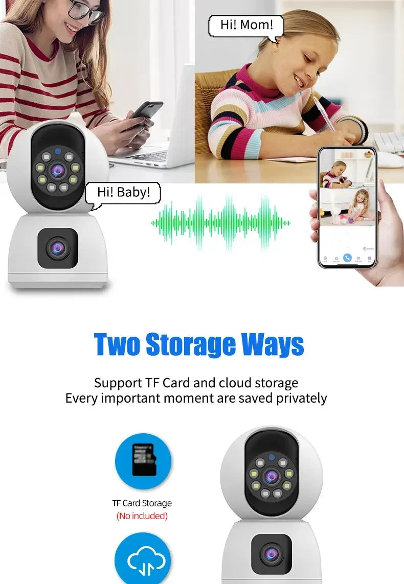 Tuya 5G 8MP 10MP WiFi Camera Smart Home Wireless IP Surveillance Camera AI Detect Automatic Tracking Security Baby Monitor Tuya - Winter Seller Hub