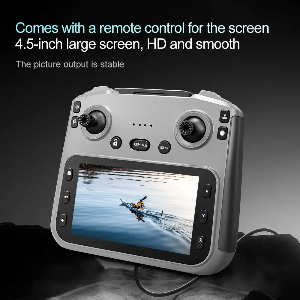 2025 V168 Pro MAX GPS Drone 8K Professional HD Camera 5G WIFI FPV 360° Obstacle Avoidance Brushless Large Screen RC Quadcopter - Winter Seller Hub
