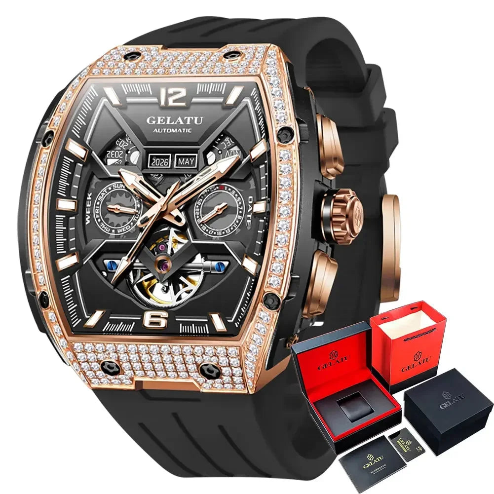 GELATU Automatic Waterproof Men’s Watch - Winter Seller Hub