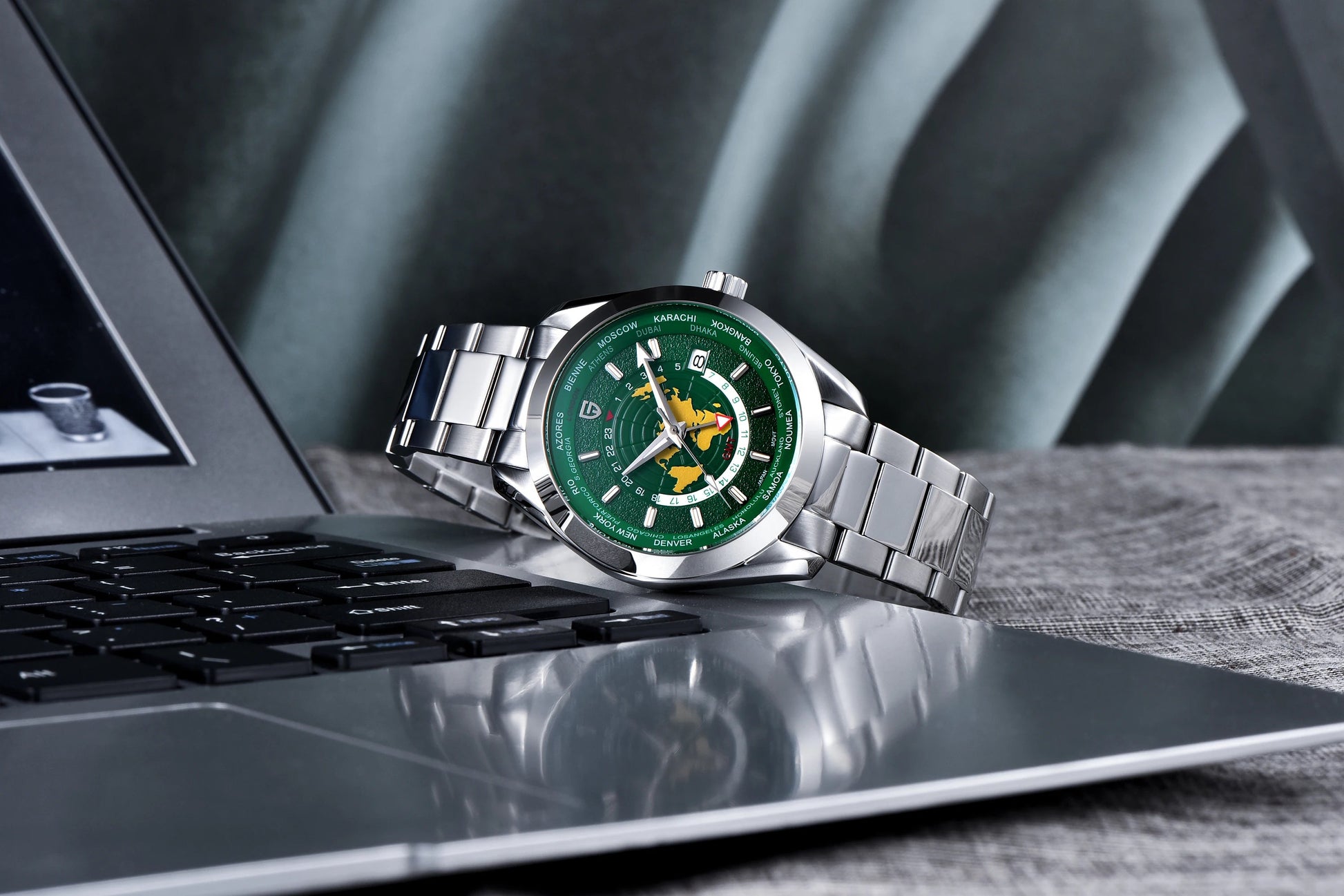 PD1788 Quartz Wristwatch – Stainless Steel Case & Bracelet, Water-Resistant, Fashionable Casual Watch - Winter Seller Hub