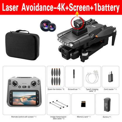 New For Xiaomi V198 GPS MAX Drone with 8k professional HD camera 5G WiFi Brushless laser barrier avoidance Folding quadcopter - Winter Seller Hub
