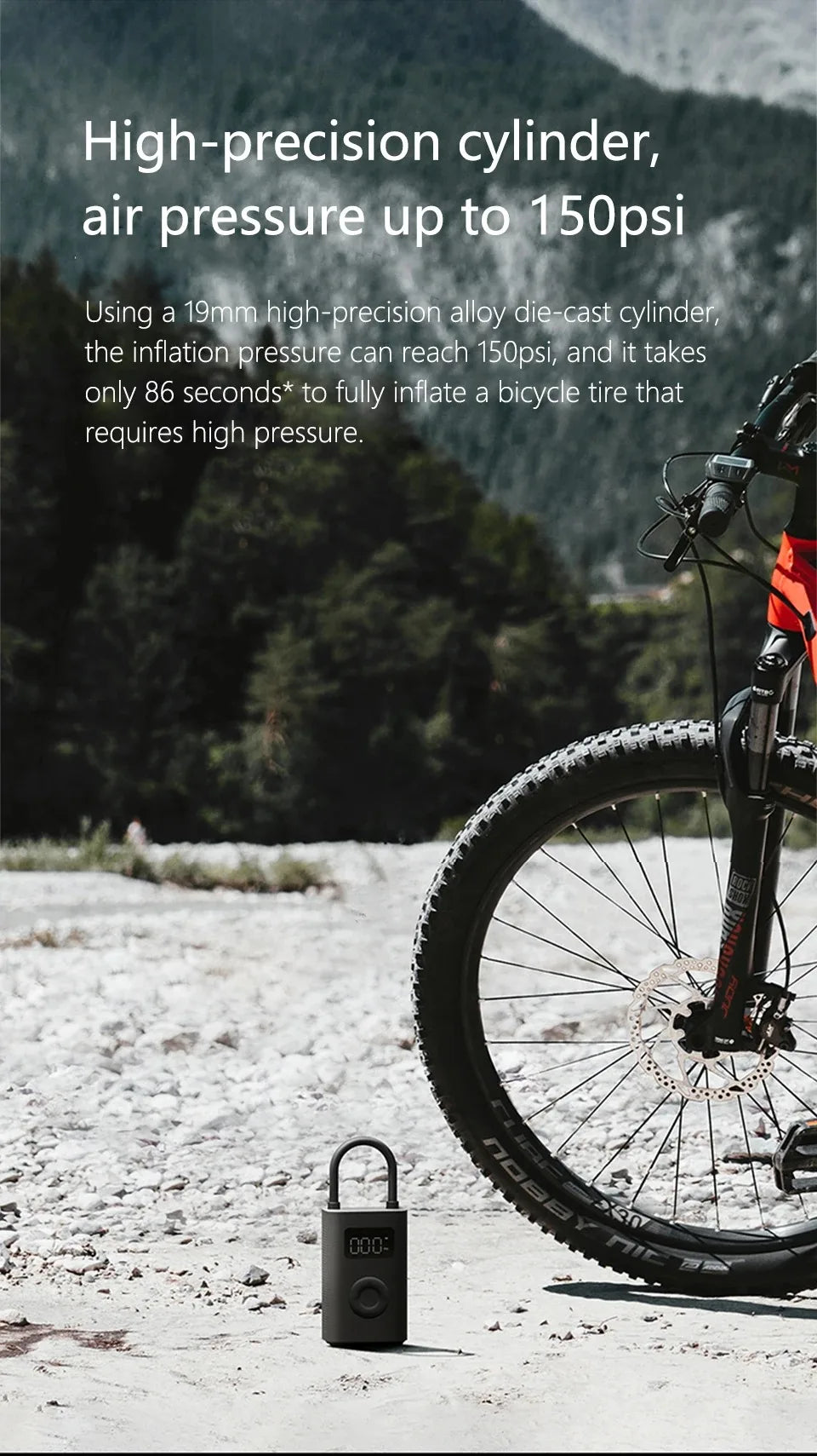 XIAOMI MIJIA Portable Air Pump – Rechargeable Cordless Inflator for Tires & Sports Balls - Winter Seller Hub