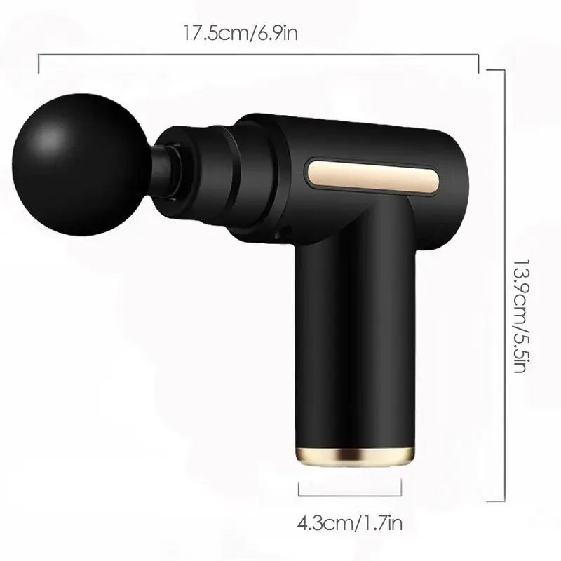 Massage Gun Muscle Relaxation Massage Equipment Neck Membrane Rob Cervical Spine Massage Instrument Mini Fascia Gun Wireless