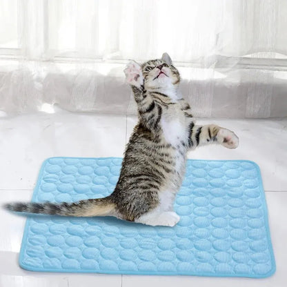 Cooling Pet Bed Mat – Summer Cat & Small Dog Sofa Pad - Winter Seller Hub