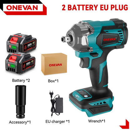 ONEVAN 18V Brushless Electric Wrench – Rechargeable, High Torque - Winter Seller Hub