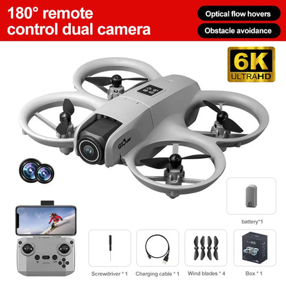NEW GT3 Mini Foldable Drone With Lights 8k Aerial Photography Optical Flow Positioning 360° Obstacle Avoidance Helicopter Drone - Winter Seller Hub