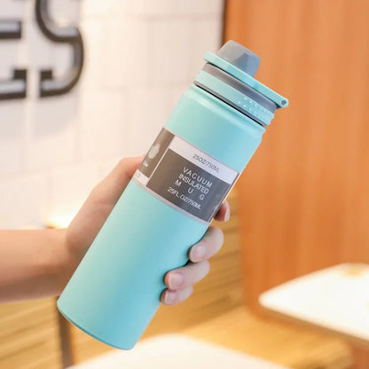 Thermal Cup Simple Portable Stainless Steel Water Cup Large Capacity Sports Water Bottle Outdoor Water Bottle Portable Space Pot Winter Seller Hub