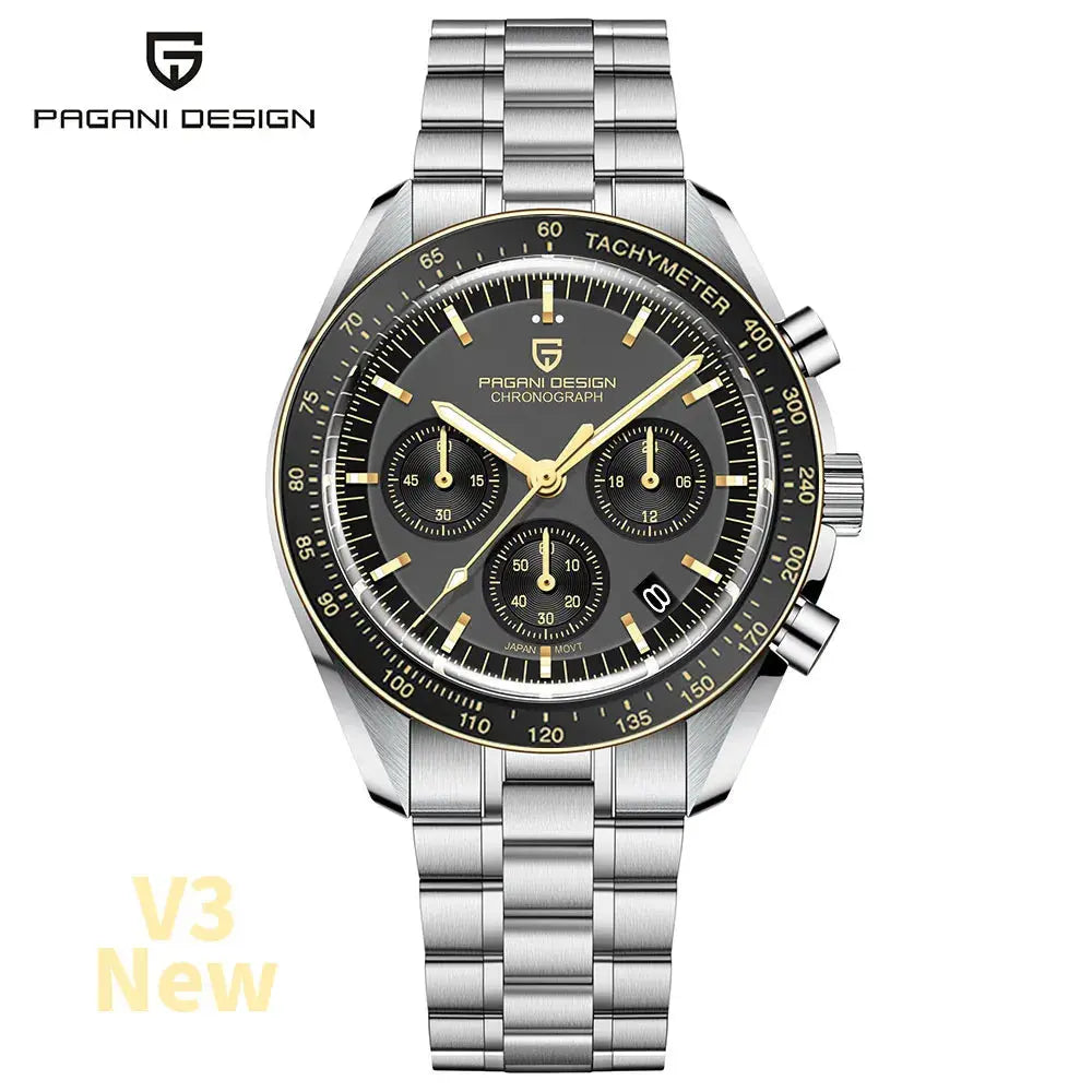 PAGANI DESIGN PD-1701 Moonwatch – VK63 Chronograph, Sapphire, 10 Bar - Winter Seller Hub