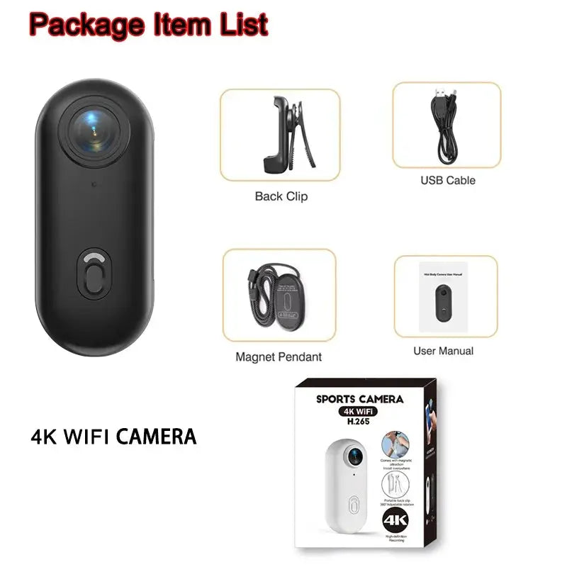 4K FHD 1080P Outdoor Sports Camera In Helmet Motorcycle Bike Sport Mini Filming Bicycle Action Body Cam And Video Recording - Winter Seller Hub