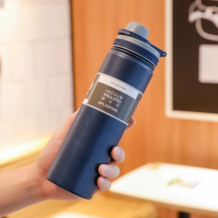 Thermal Cup Simple Portable Stainless Steel Water Cup Large Capacity Sports Water Bottle Outdoor Water Bottle Portable Space Pot Winter Seller Hub