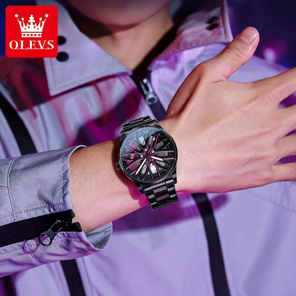 OLEVS 9937 Quartz Watch – Stainless Steel, Luminous, 3 Bar - Winter Seller Hub