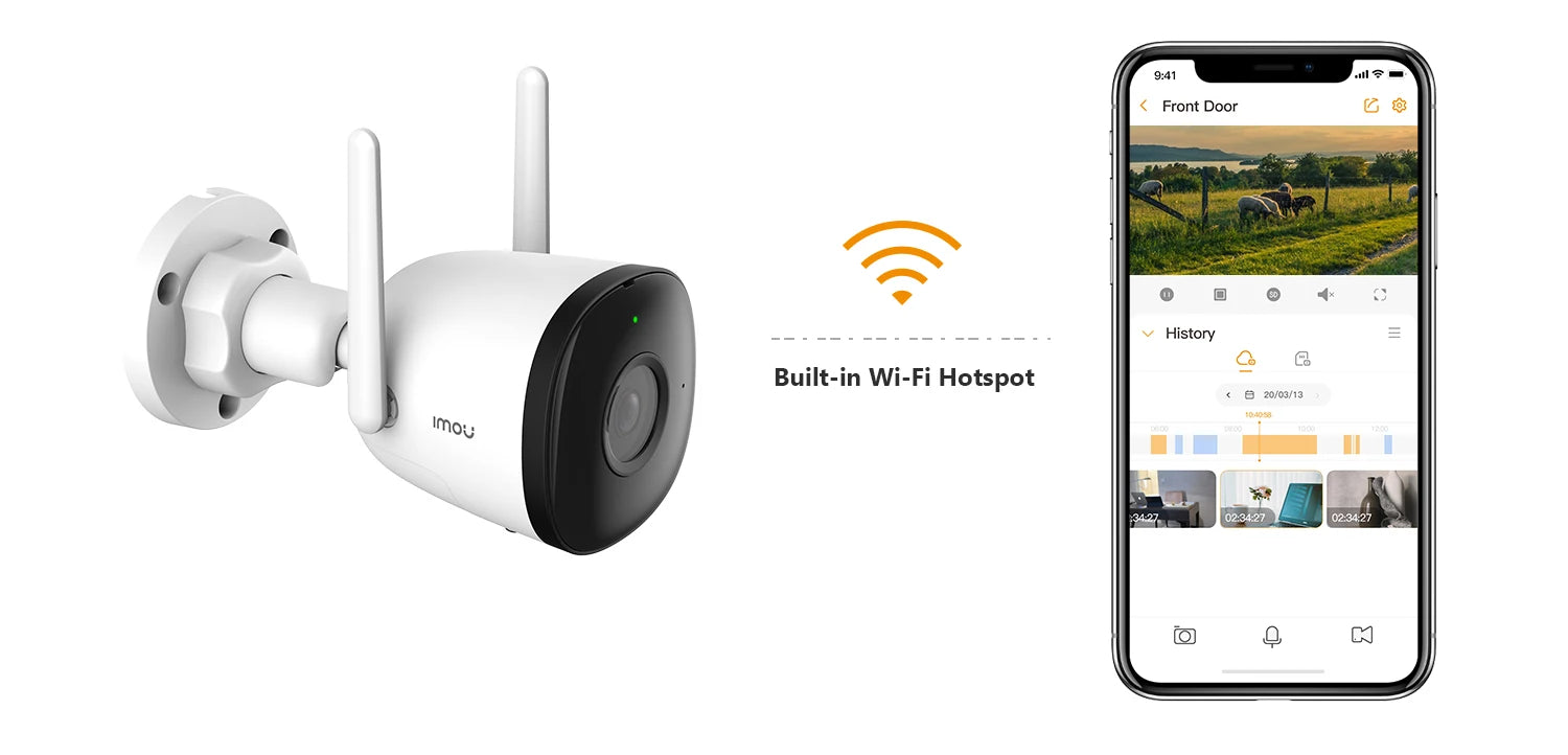 IMOU Outdoor Bullet 2C 4MP Wifi Camera Weatherproof AI Human Detection Outdoor Surveillance ip Camera - Winter Seller Hub