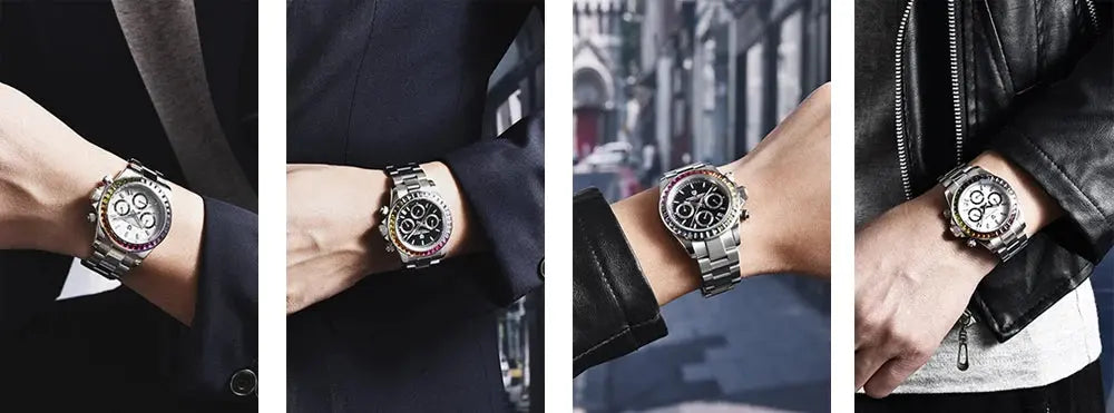 PAGANI DESIGN PD-1644 Quartz Watch – Stainless Steel, Luxury, Water-Resistant - Winter Seller Hub