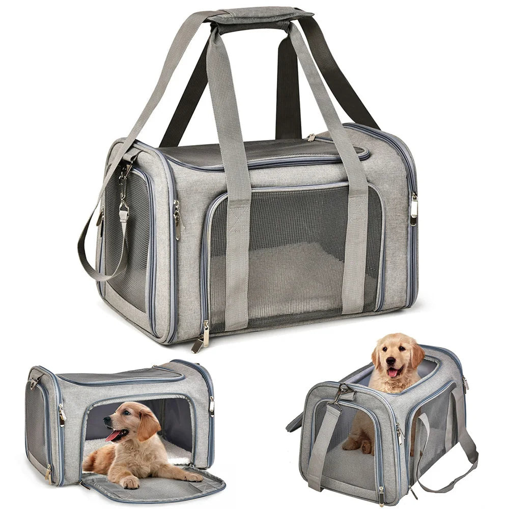 Airline-Approved Soft-Sided Pet Carrier Backpack for Small Dogs & Cats - Winter Seller Hub
