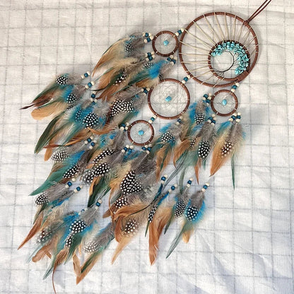 Tree of Life Dream Catcher Wind Chime – Natural Stone Wall Hanging - Winter Seller Hub