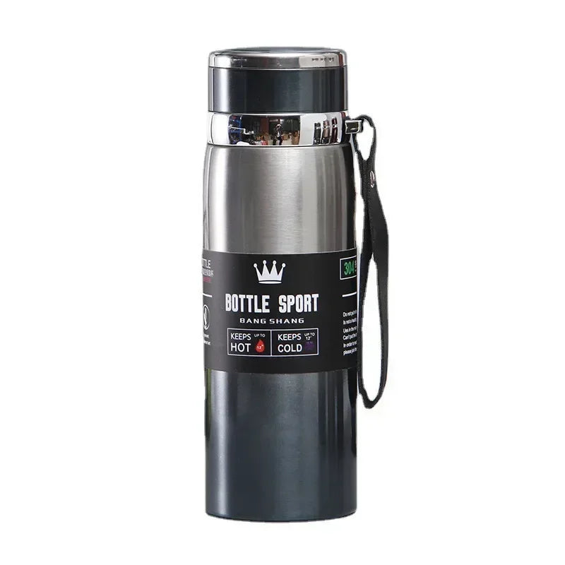 1L Insulated Stainless Steel Water Bottle – Vacuum, Hot/Cold, Leakproof - Winter Seller Hub