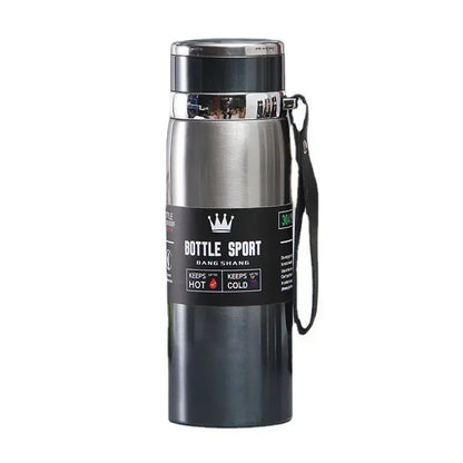 1L Insulated Stainless Steel Water Bottle – Vacuum, Hot/Cold, Leakproof - Winter Seller Hub