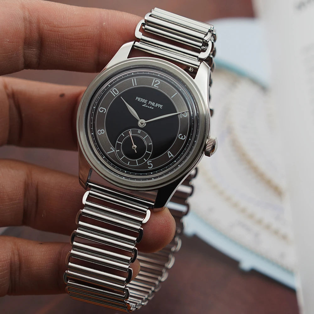 Pierre Philippe Field Watch 1940 – Vintage Mechanical Hand-Wind Gray Dial - Winter Seller Hub