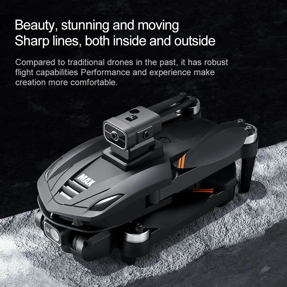 2025 V168 Pro MAX GPS Drone 8K Professional HD Camera 5G WIFI FPV 360° Obstacle Avoidance Brushless Large Screen RC Quadcopter - Winter Seller Hub