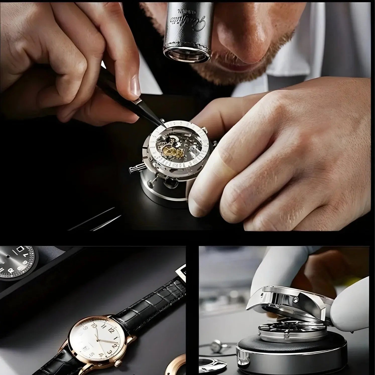 Timekey Luxury Quartz Watch – Leather Strap, Complete Calendar, 3 Bar - Winter Seller Hub