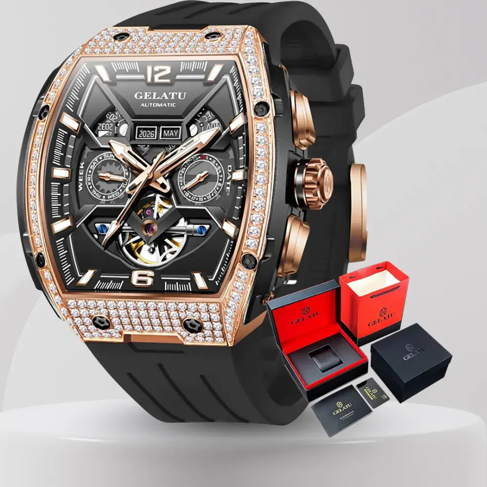 GELATU Automatic Waterproof Men’s Watch - Winter Seller Hub